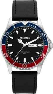 Men'S Day/Date Function Dial Leather Strap Watch, 20/5483