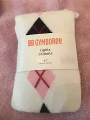 NWT gymboree argyle tights 5 7 6 homecoming kitty diamonds blue pink