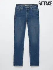 FatFace Chesham Dark Vintage Blue Girlfriend Jeans (AD8598) | $127