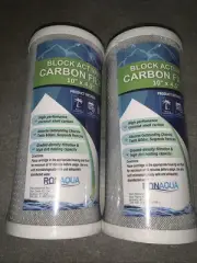2 Big Blue CTO Carbon Block Water Filter 4.5" x 10" Whole House Ronaqua