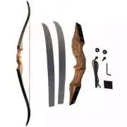 New 60inch Archery Recurve Bow Takedown Bow 20-60lbs Hand Longbow