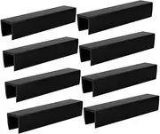 Abaodam 8PCS U Shape Gate Reinforcement Accessories for Pets Portable Indoor Gate Grooves Easy Installation Lightweight Design for Safety Fencing
