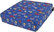 Booster Seat for Kitchen Chair, Portable Booster Seat for Dining Table, Non-Slip Toddler Cushion with Cute Patterns, Sponge Detachable Chair Seat Pad for Children (Sea)