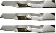 Three (3) Pack Rotary Lawn Mower Blades Replace John Deere M127500 M145476 Requires (3) Blades For 48" Deck