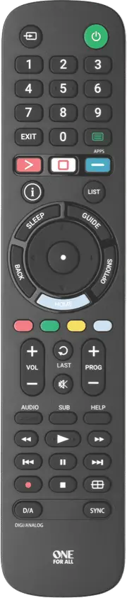One For All Sony Replacement Remote