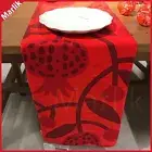 Ikea Fossta Tablecloth, Pomegranates Pattern/Red 55x79" Christmas New Year, NEW