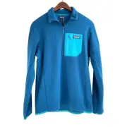 NWT Patagonia R1 Air Zip Neck Lagom Blue Quarter Zip Pullover Mens 2XL Outdoor