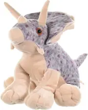 NEW Wild Republic Triceratops Dinosaur Dino Plush Stuffed Animal Toy 12 Inches