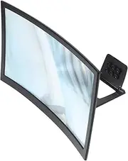 CHICAMPERA Curved Screen Magnifier for Mobile Phones Stable Stand for Enhanced Viewing for Movies and Videos Portable Phone Screen Projector for Teens and Adults