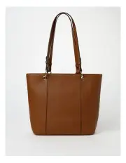 [Basque] Ajay Zip Top Tote Bag in Tan