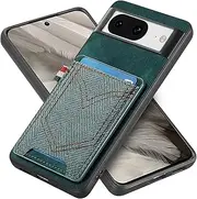 Compatible with Google Pixel 6 Pro Case,with Card Slot Compatible with Google Pixel 6 Pro Anti-Fall Shockproof Protective Phone Wallet Cover Gr