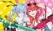 Anime usada pekora sakura miko hololive virtual youtuber Play Gaming Mat Desk