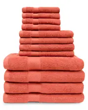 Superior Highly Absorbent 12pc Egyptian Cotton Towel Set