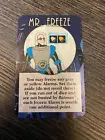 Batman Animated Series Dice Game: Mr. Freeze promo card steve jackson New