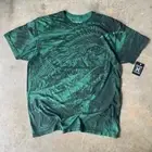 y2k 2000s xtreme couture by affliction green all over print undead chief shirt