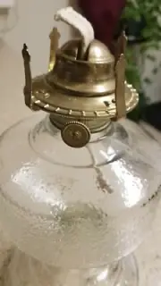 Glass kerosene lantern