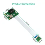1PCS Mini PCI-E to PCI-E 1X Express Riser Extender Adapter Card with FFC Cable