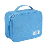 Travel Cable Organizer Bag, Portable Electronic Organizer Pouch, Sky Blue