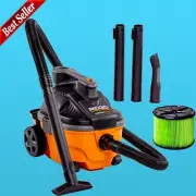 Wet/Dry Vacuum Cleaner 4 Gallon 5.0 Peak Shop Vac Carpet Car Garage Workshop US
