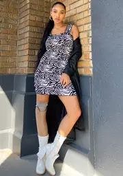 [SNDYS. THE LABEL] Tina Zebra Print Dress