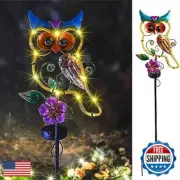Siegaoo Owl Decorative Solar Light Garden Decor Landscape Path Lights for Out