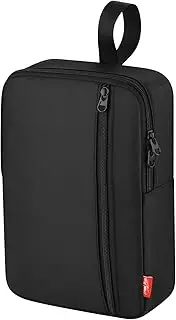 Travel Carrying Case Compatible with WEILY/Flymiro Lighted Vanity Makeup Mirror, Waterproof Lighted Makeup Bag, Portable Makeup Mirror Holder with Separate Pocket for Battery, Charger and Accessories