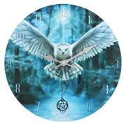 Awake Your Magic Owl Wall Clock by Anne Stokes