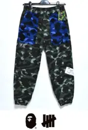 NEW BAPE X UNDFTD COLOR CAMO FLANNEL PANTS M A BATHING APE APE UNDEFEATED CAMO