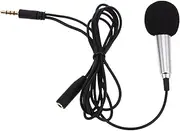 HEATSHAKING Mini Portable Microphone for Phone Condenser Mic for Karaoke and Live Streaming Sleek Design Compatible with Smartphones Outstanding Vocal Performance