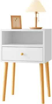 Bedside Table Drawers Side Organiser 40L×30W×59H, Small Desk Chest with Drawers,