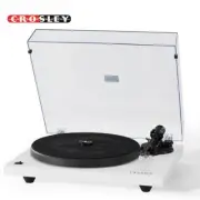 Crosley C6B-WH Belt-Drive Bluetooth Turntable with Adjustable Tone Arm - White