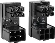 ATX 6Pin Adapter, Female Thread to 6-Pin Male U Turn 180 Degree Angle Connector Power Adapter Board, for Desktop Graphics Card