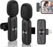 Dual Wireless microphone for iPhone iPad Professional Wireless Lavalier Microph.