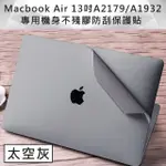 全新 MACBOOK AIR 13吋A2179/A1932專用機身保護貼(太空灰)