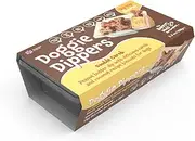 Doggie Dippers™ Tray - Double Carob - are a World-First Interactive Dog Treat. Blending Gluten and Wheat Free Carob and Coconut Biscuits with Our Carob Flavoured Peanut Butter