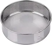 Flour Sifter, Fine Mesh Sifter, Flour Sieve Stainless Steel Round Sifter for Baking Straining Powdering 40 Mesh 60 Mesh 15cm 20cm