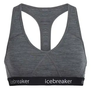 Icebreaker Sprite BF150 女款運動內衣/排汗內衣/美麗諾羊毛 103020 004 砂岩灰/黑 【贈送胸墊】