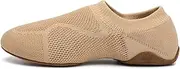 [RUYBOZRY] Slip-on Jazz Shoes for Women Split Sole Latin Salsa Ballet Yoga Practice Dancing Shoes,Model SS-FGSS