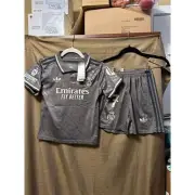 NWT Adidas Madrid Vini Jr Jersey Short Set Size 20 Youth Grey