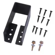 Sturdy Metal Deck Post Base Brackets Adjustable for Secure Structure Support