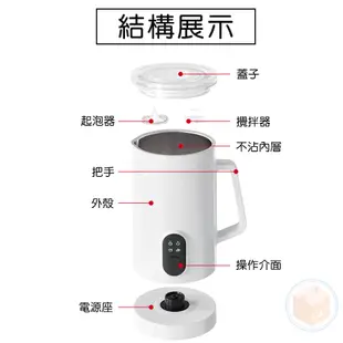 [6個月保固  升級磁吸攪拌 台灣現貨速出] 奶泡機 電動奶泡機 打奶泡機 奶泡器 打奶泡器 奶泡 電動奶泡器 熱牛奶