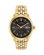 Citizen Eco Drive Black and Gold Men's Watch BM7252-51