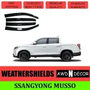 Weather shields 4pcs for 2018-2024 Ssangyong Musso Premium Quality