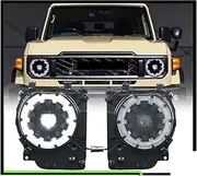 Headlights Assembly 2024 Compatible for Land Cruiser LC71 76 78 79 Lower Upgrade Higher Car Headlamp