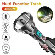 High Lumens LED Flashlight USB Rechargeable Super Bright Torch Lamp High Power