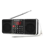 J-288 Portable Radio AM FM Radio with Bluetooth Speaker, Sleep Timer, Power-S...