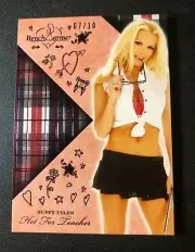 2018 Benchwarmer BUFFY TYLER Hot For Teacher #91 Pink Foil Variant/10 PLAYBOY
