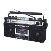 NEW Supersonic SC-3201BT-BK Portable AM/FM Radio Black Bluetooth Speaker