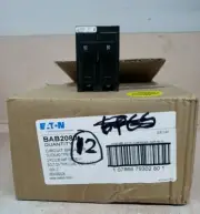1) NEW EATON CUTLER HAMMER BAB2080 2 Pole 80 AMP Circuit Breaker 240V
