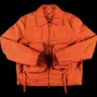 LOUIS VUITTON X VIRGIL ABLOH MONOGRAM EMBOSSED UTILITY JACKET ORANGE MCA 50 L
